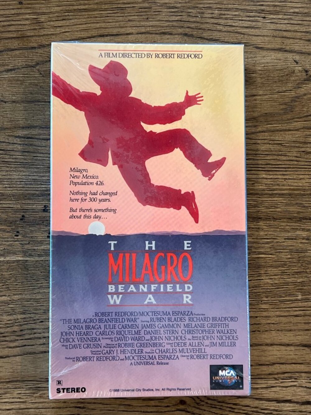 The Milagro Beanfield War 1988 Movie VHS Ruben Blades Sonia Braga New Sealed